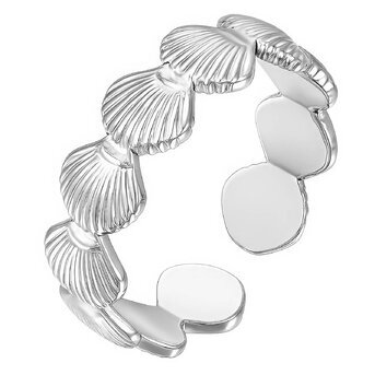 "Seashells" Ring, Stainless Steel