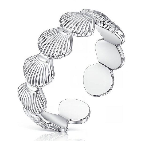 "Seashells" Ring, Stainless Steel