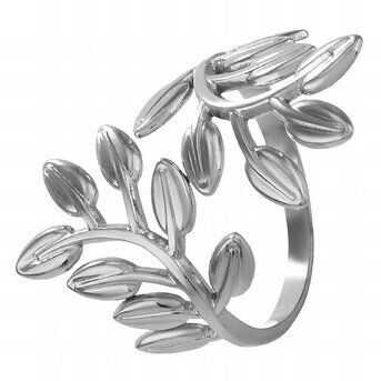 "Leaves" Ring, Stainless Steel