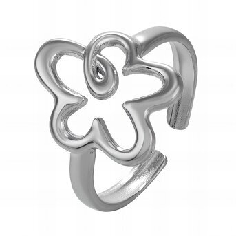 Stainless steel  "Flower" finger ring, Intensity