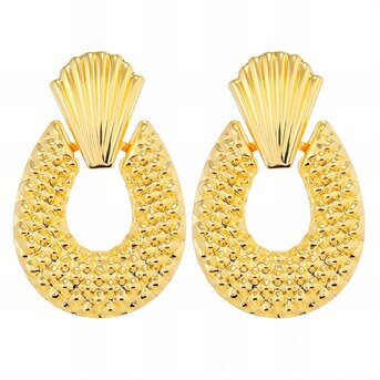 18K gold plated Stainless steel earrings, Intensity