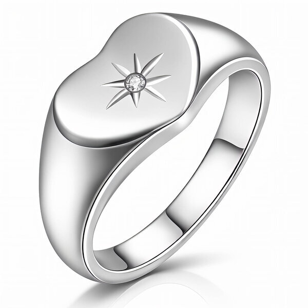 "Heart" Ring, Stainless Steel