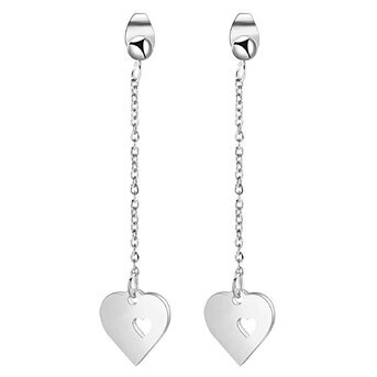 Stainless steel  "Hearts" earrings, Intensity