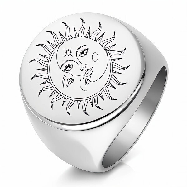 "Sun" Ring, Stainless Steel