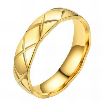 18K gold plated Stainless steel finger ring, Intensity