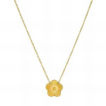 18K gold plated Stainless steel  "Flower" necklace, Intensity