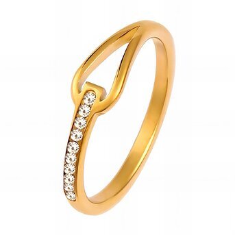 18K gold plated Stainless steel finger ring, Intensity