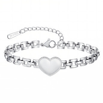 "Heart" Bracelet, Stainless Steel