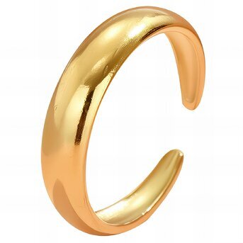 Ring, 18K Gold Plated Steel