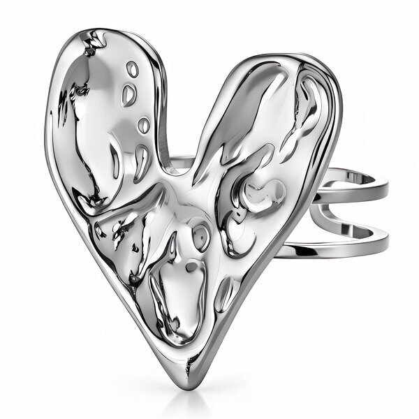 "Heart" Ring, Stainless Steel