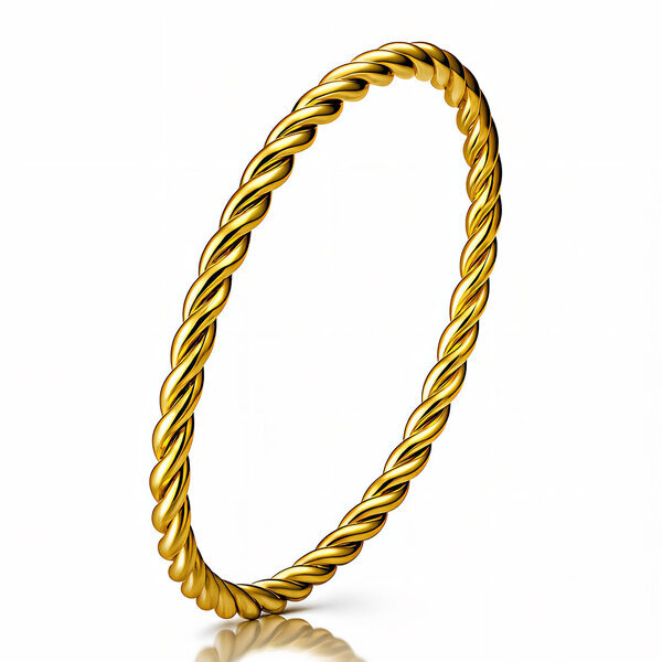 Ring, 18K Gold Plated Steel