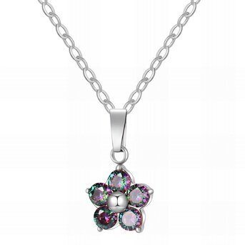 Stainless steel  "Flower" necklace, Intensity