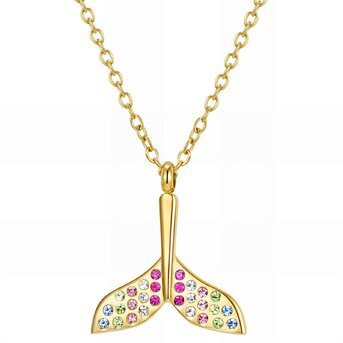 18K gold plated Stainless steel necklace, Intensity