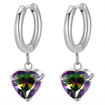 Stainless steel  "Heart" earrings, Intensity