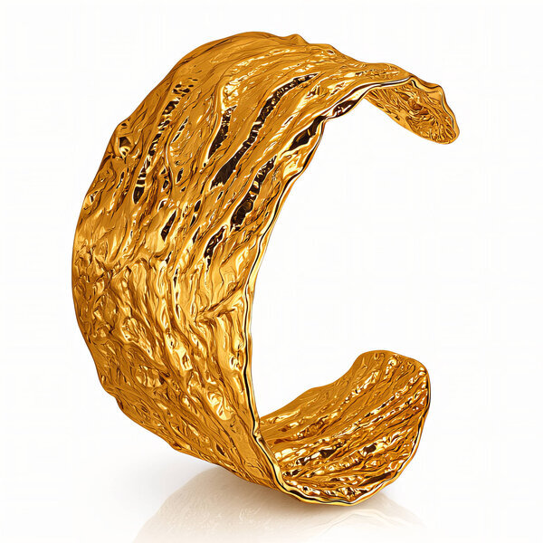 Bracelet, 18K Gold Plated Steel