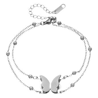 Stainless steel  "Butterfly" bracelet, Intensity