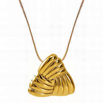 18K gold plated Stainless steel necklace, Intensity