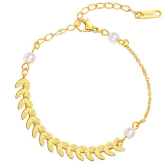 18K gold plated Stainless steel anklet, Intensity