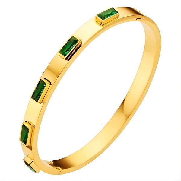Bracelet, 18K Gold Plated Steel