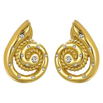 "Seashells" Earrings, 18K Gold Plated Steel