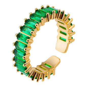 Ring, 18K Gold Plated Steel