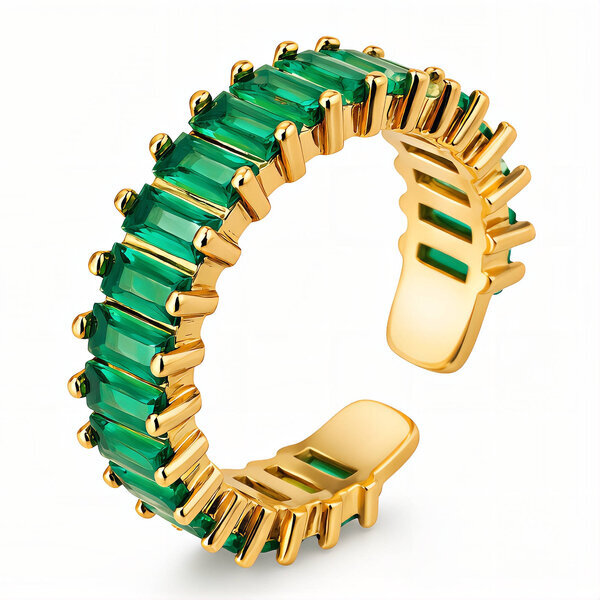 Ring, 18K Gold Plated Steel