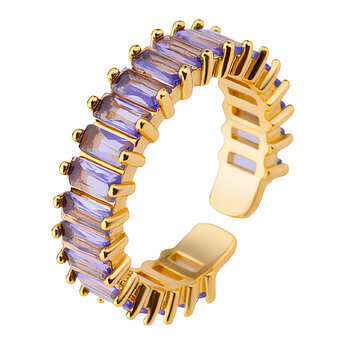 Ring, 18K Gold Plated Steel