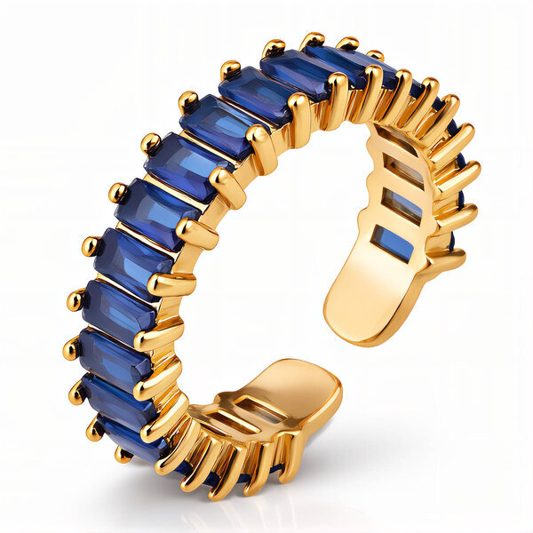 Ring, 18K Gold Plated Steel