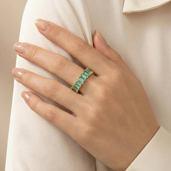 Ring, 18K Gold Plated Steel