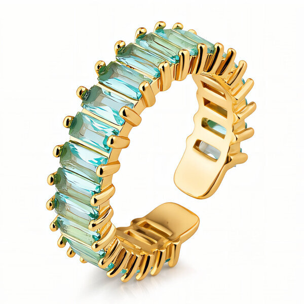 Ring, 18K Gold Plated Steel