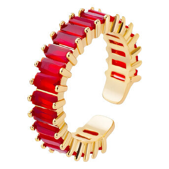 Ring, 18K Gold Plated Steel