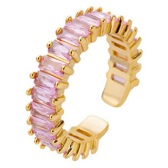Ring, 18K Gold Plated Steel
