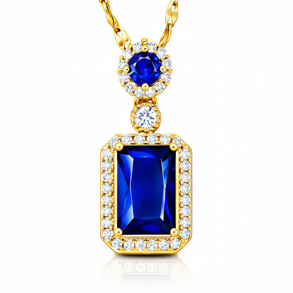 Necklace, 18K Gold Plated Steel