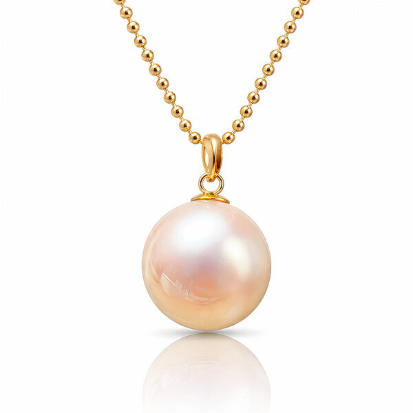 Necklace, 18K Gold Plated Steel