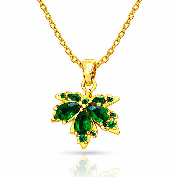 Necklace, 18K Gold Plated Steel