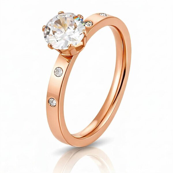 Ring, 18K Gold Plated Steel